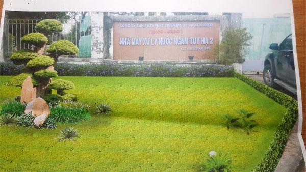 Construction of Thanh Tuy Ha water plant