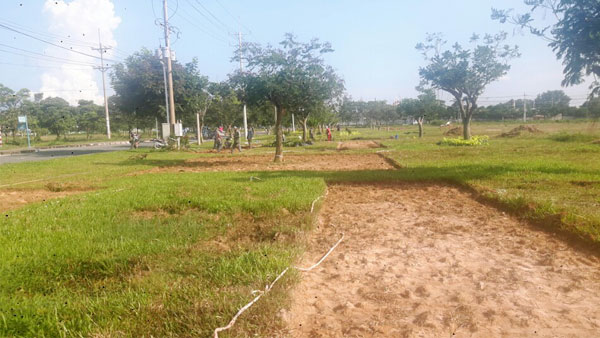 Construction of residential streets in residential areas