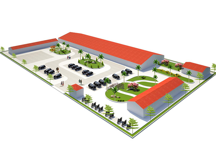 Landscape Design Solar Power Plant